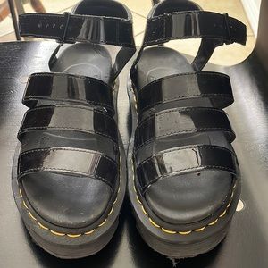 Doc Marten Platform Leather Platen Sandals